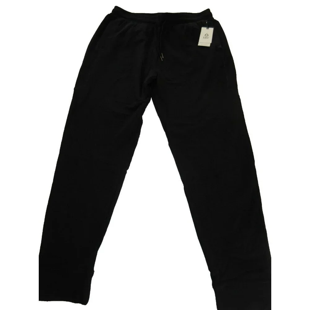 Tasc Performance Men's Varsity Fleece French Terry Jogger Pants Black NWT - Picture 2 of 13